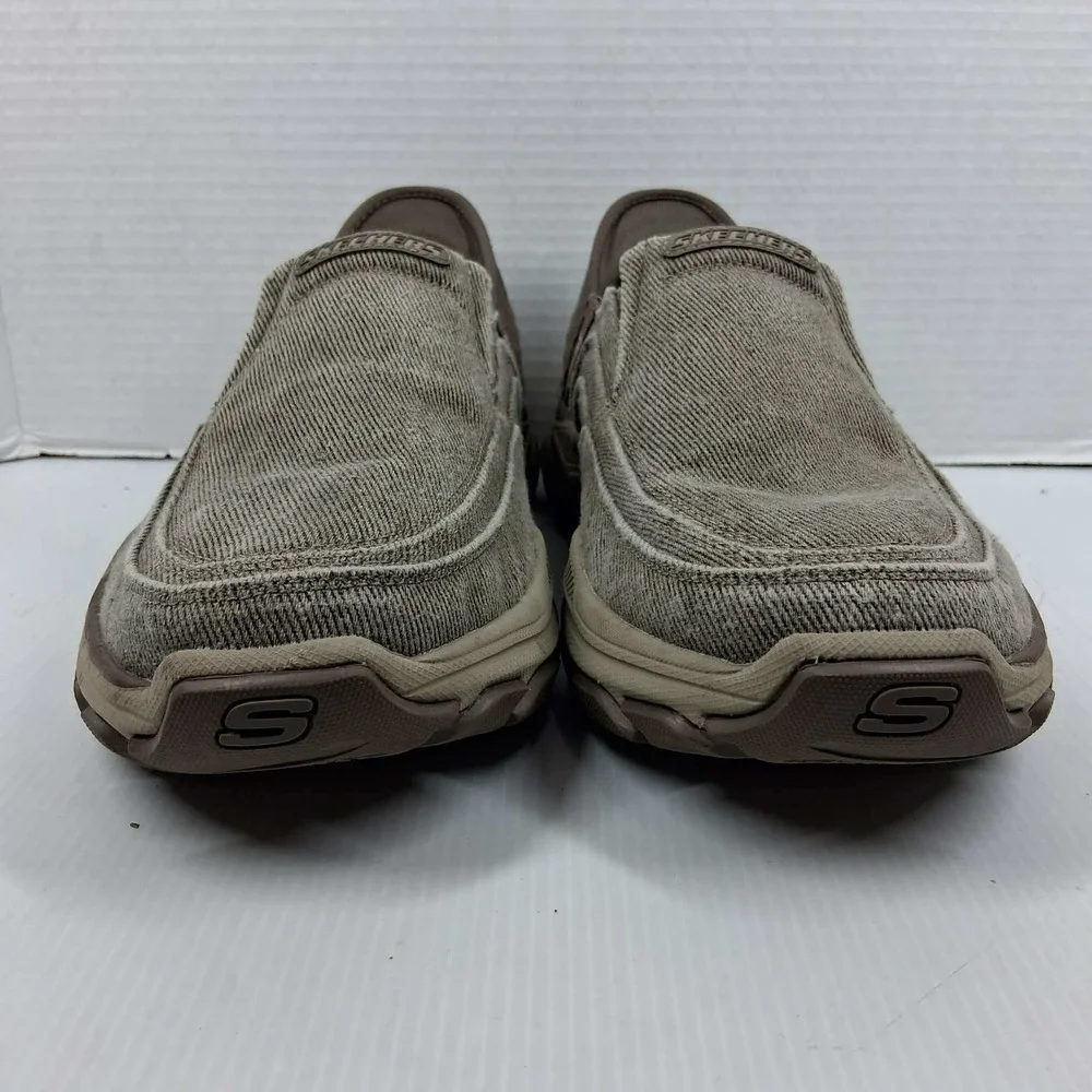Skechers Slip-ins Relaxed Fit Garza Gervin Mens 9.5 Taupe 204809WW Supportive
